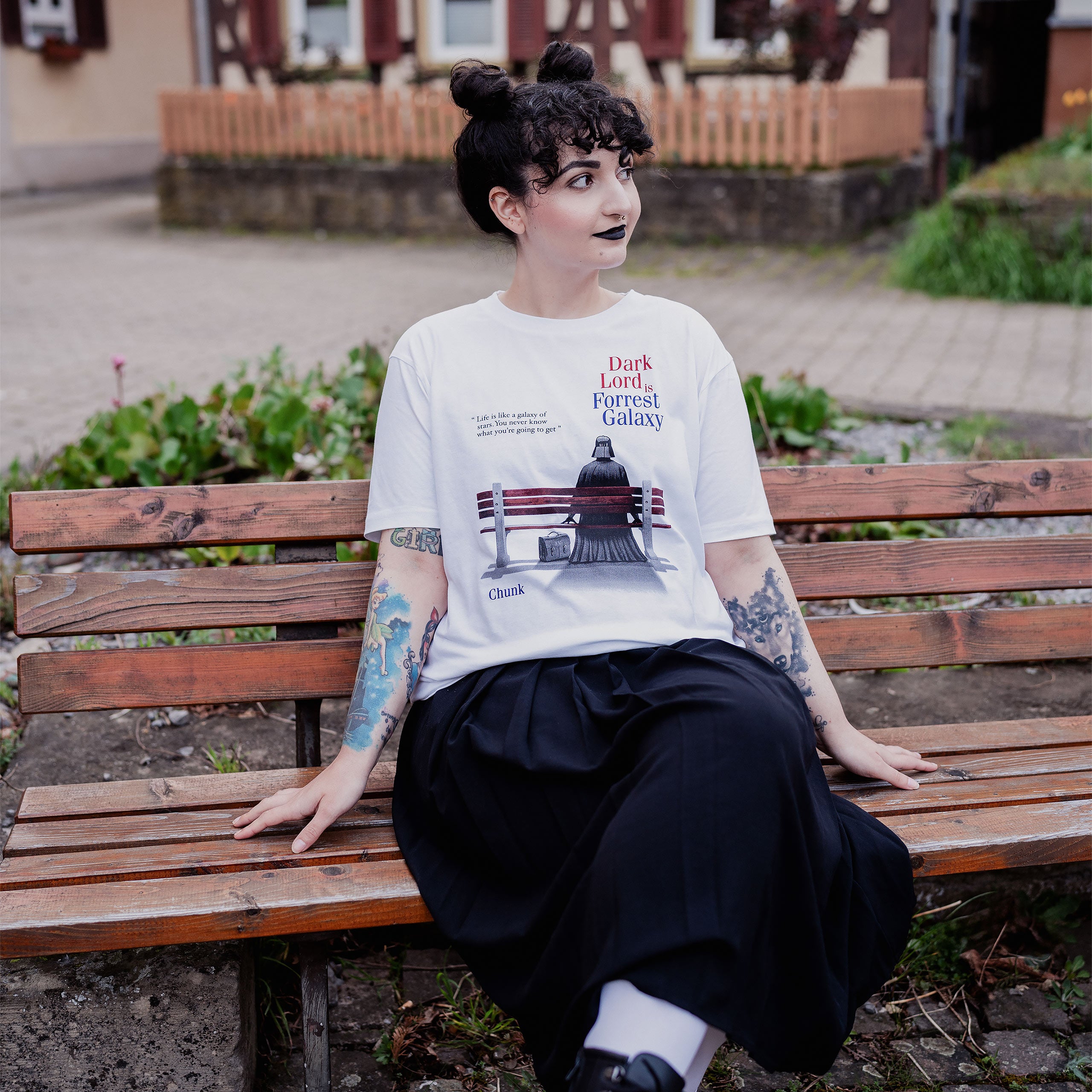 Produktbild Dark Lord is Forrest Galaxy T-Shirt für Star Wars Fans weiß