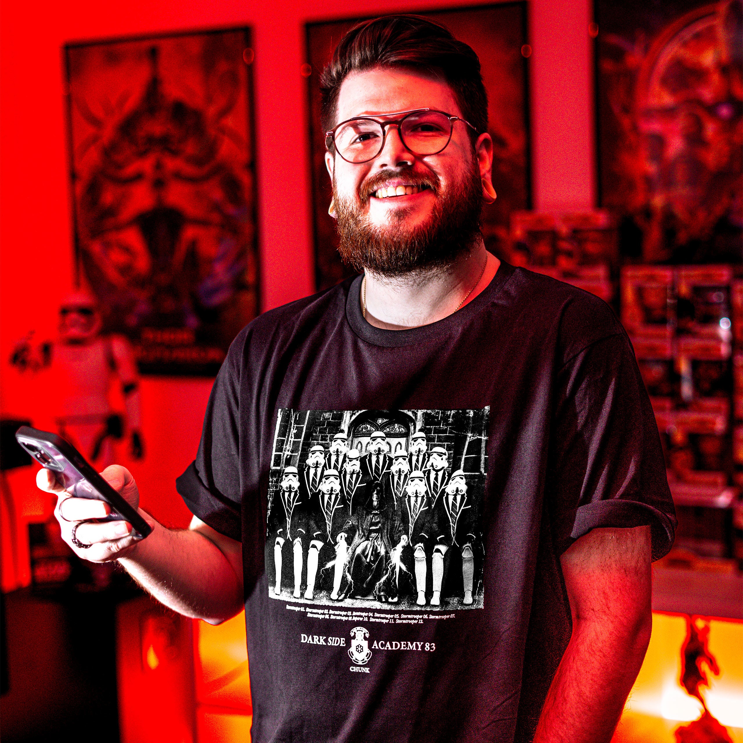 Produktbild Dark Side Academy 83 T-Shirt für Star Wars Fans schwarz
