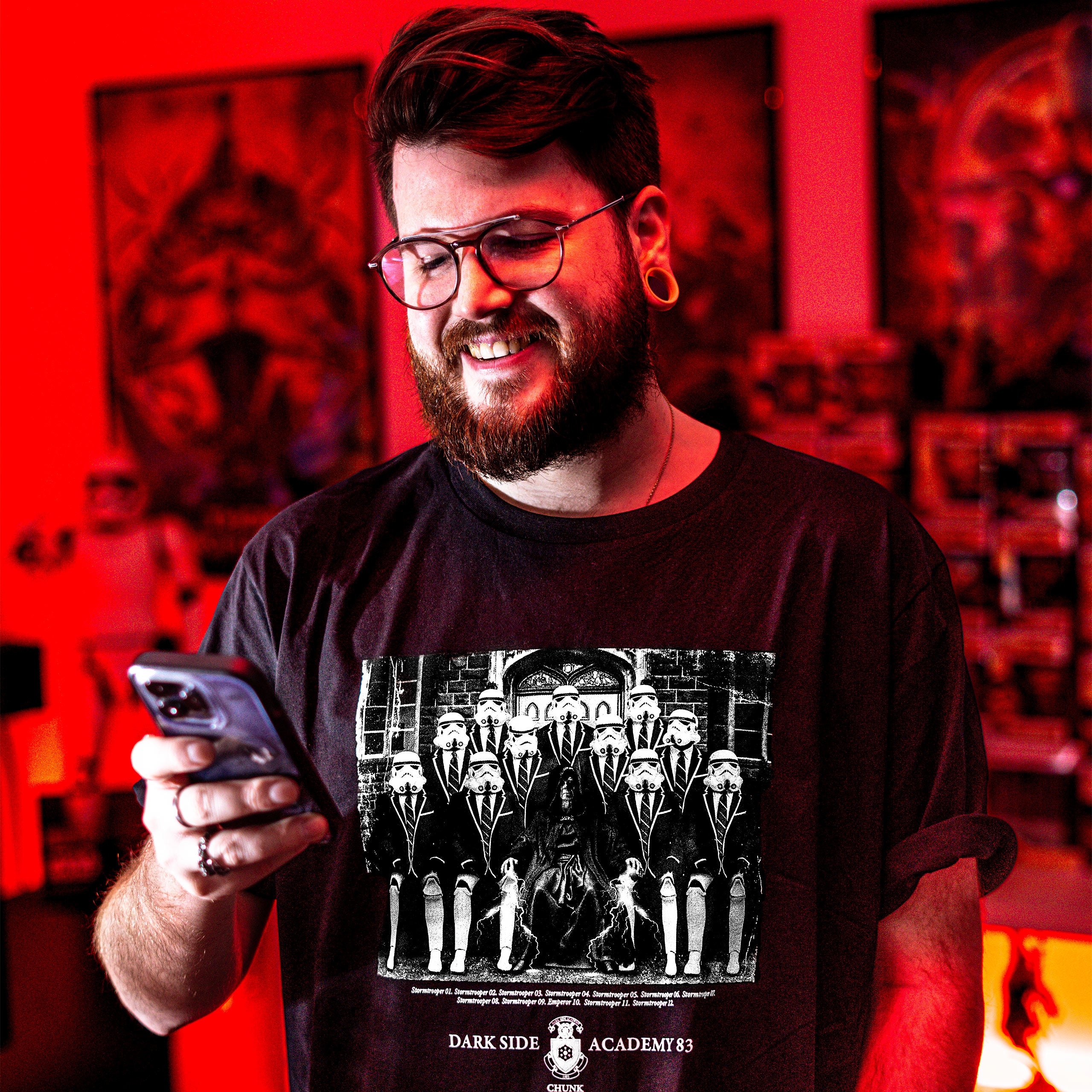 Produktbild Dark Side Academy 83 T-Shirt für Star Wars Fans schwarz