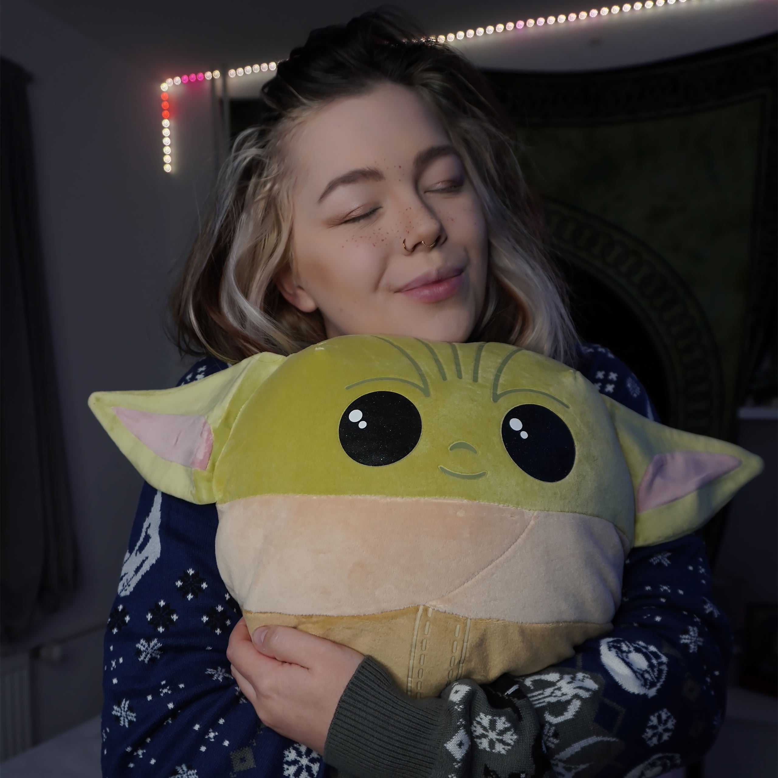 Produktbild Grogu Squishy Beanies Plüsch Kissen 39cm - Star Wars The Mandalorian