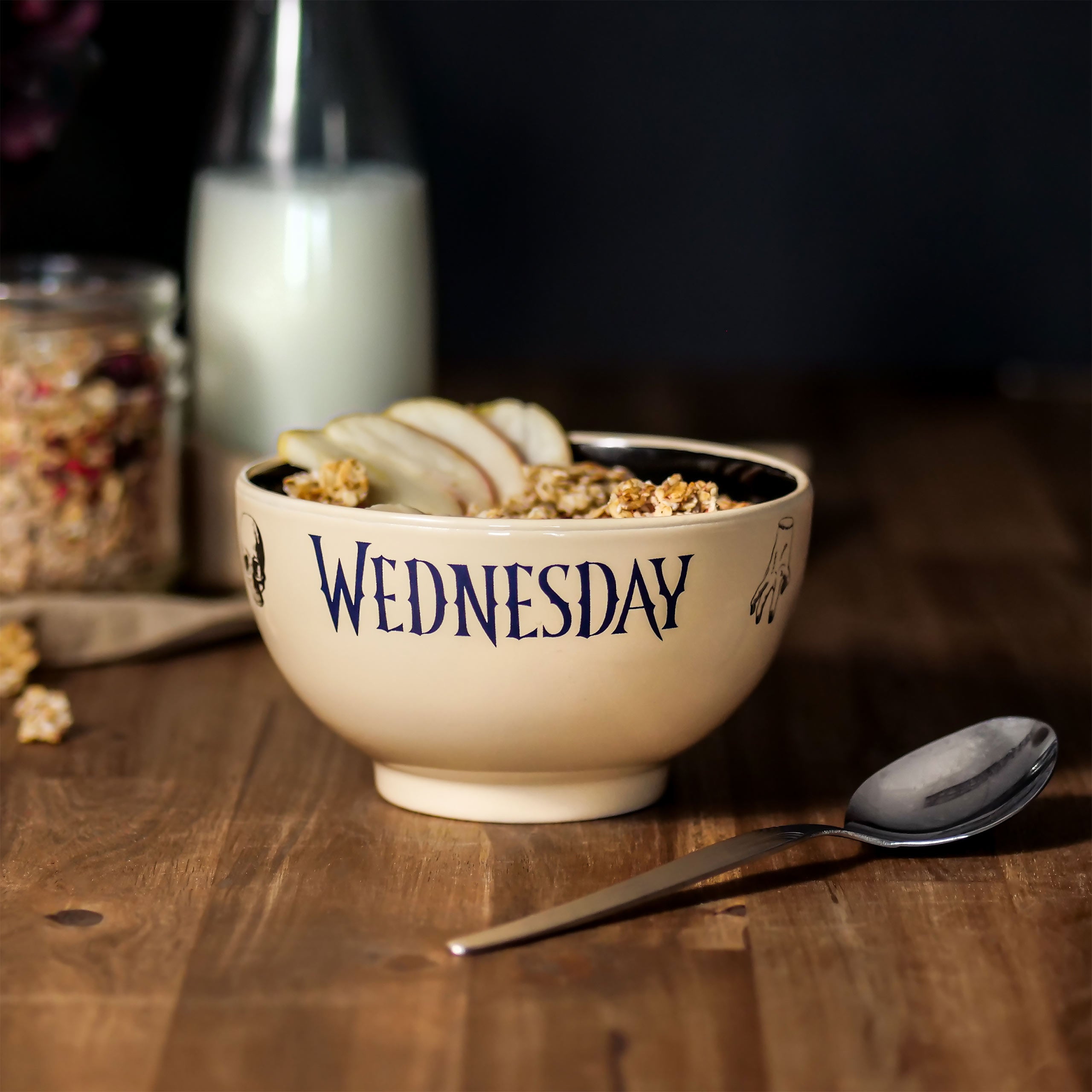 Produktbild Wednesday - Logo Müslischale