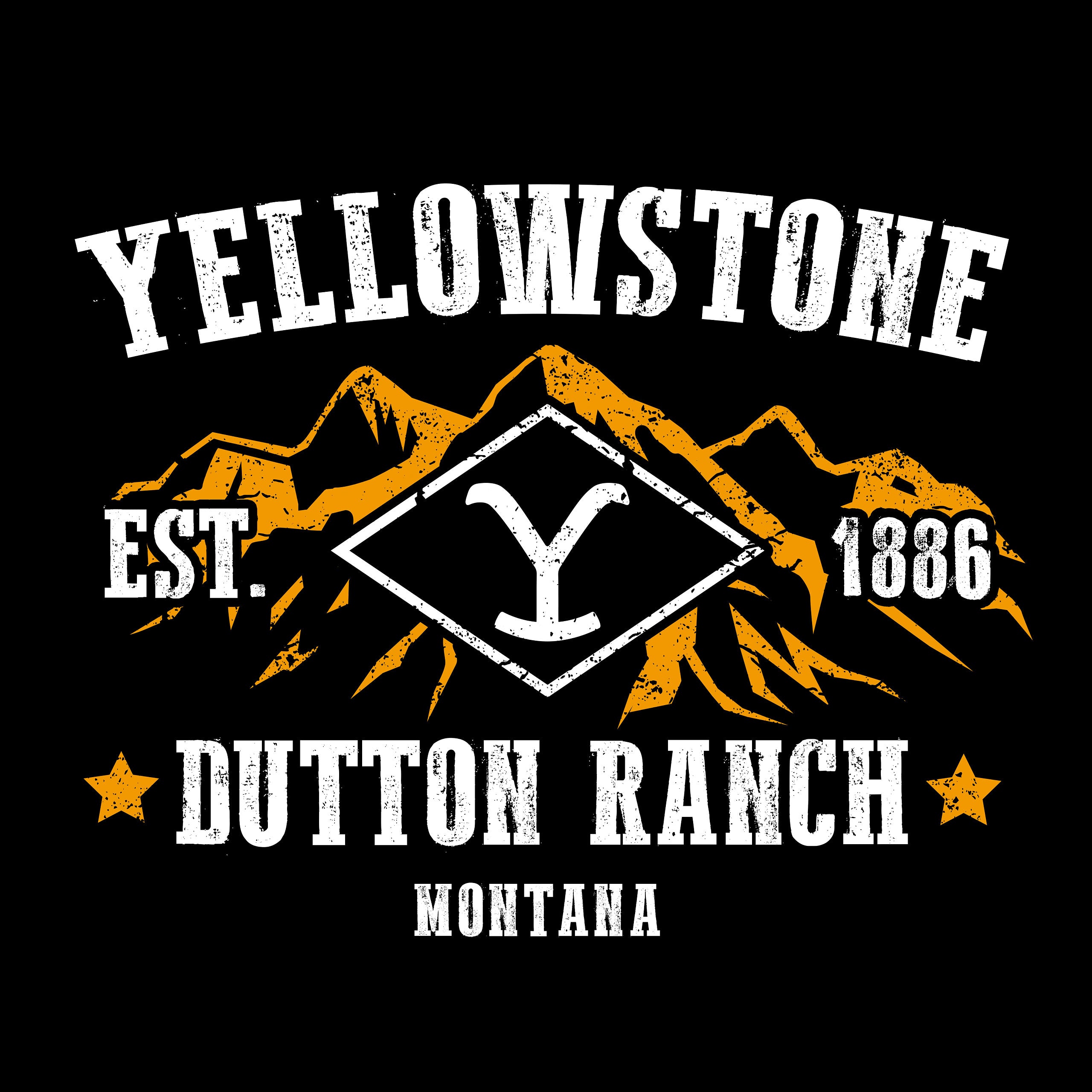 Produktbild Ranch Logo T-Shirt für Yellowstone Fans schwarz