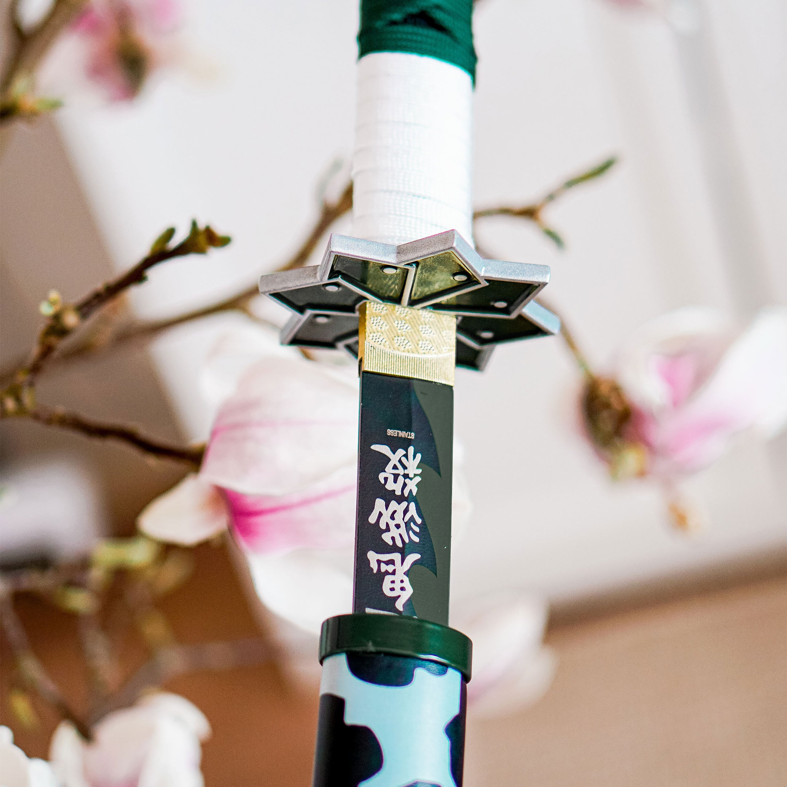 Produktbild Sanemi Katana Replik mit Saya für Demon Slayer Fans