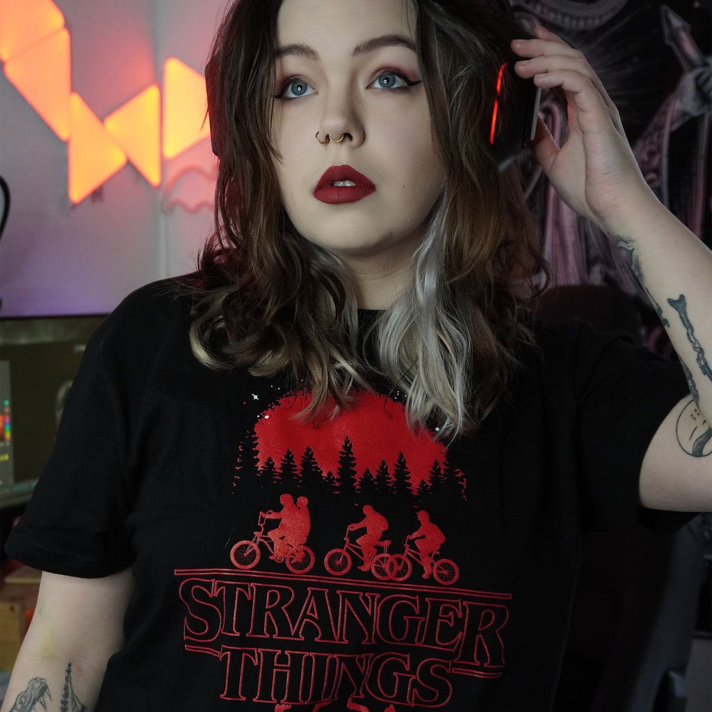 Produktbild Stranger Things - Silhouette T-Shirt schwarz
