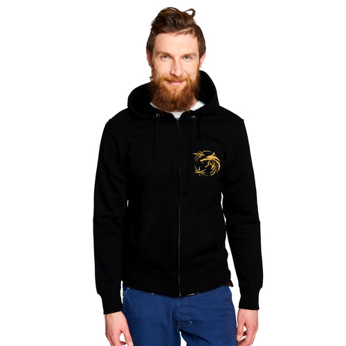 Produktbild Witcher - Geralt White Wolf Kapuzenjacke schwarz