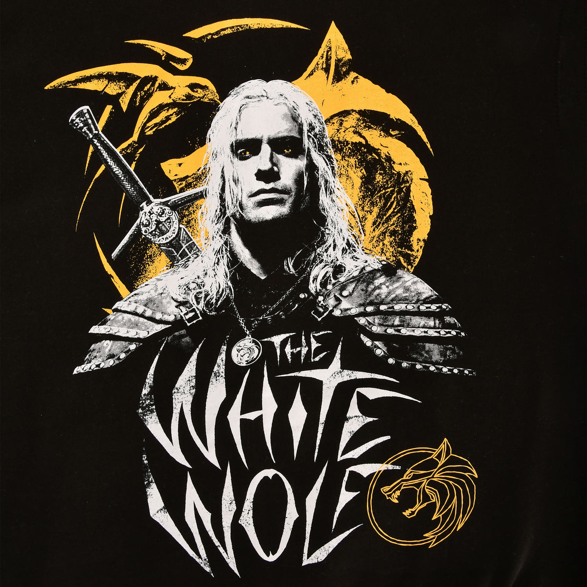 Produktbild Witcher - Geralt White Wolf Kapuzenjacke schwarz