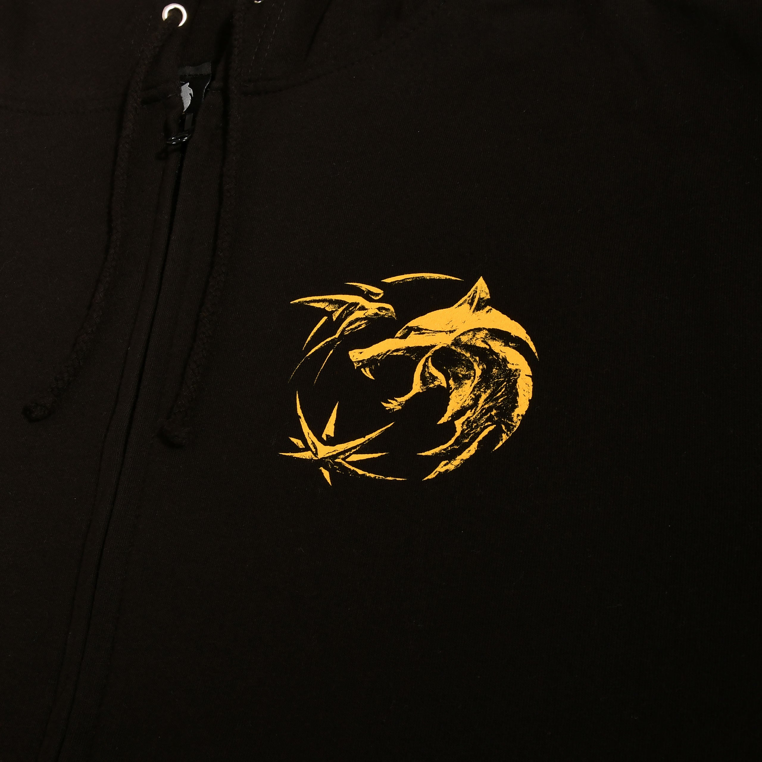 Produktbild Witcher - Geralt White Wolf Kapuzenjacke schwarz