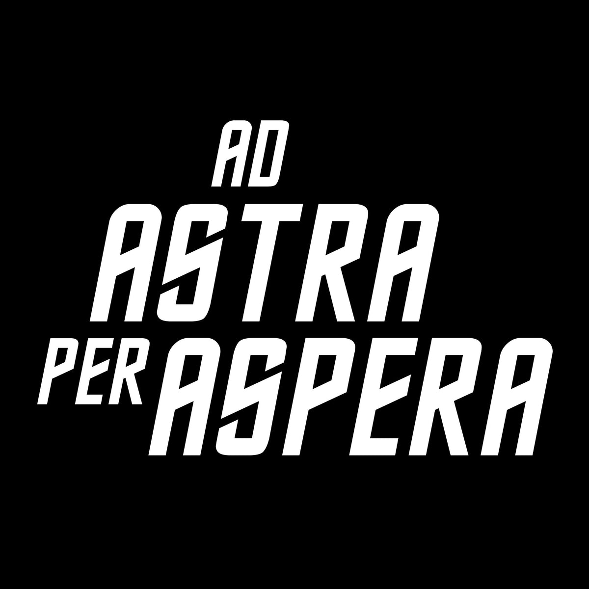 Produktbild Ad Astra Per Aspera T-Shirt für Star Trek Fans schwarz
