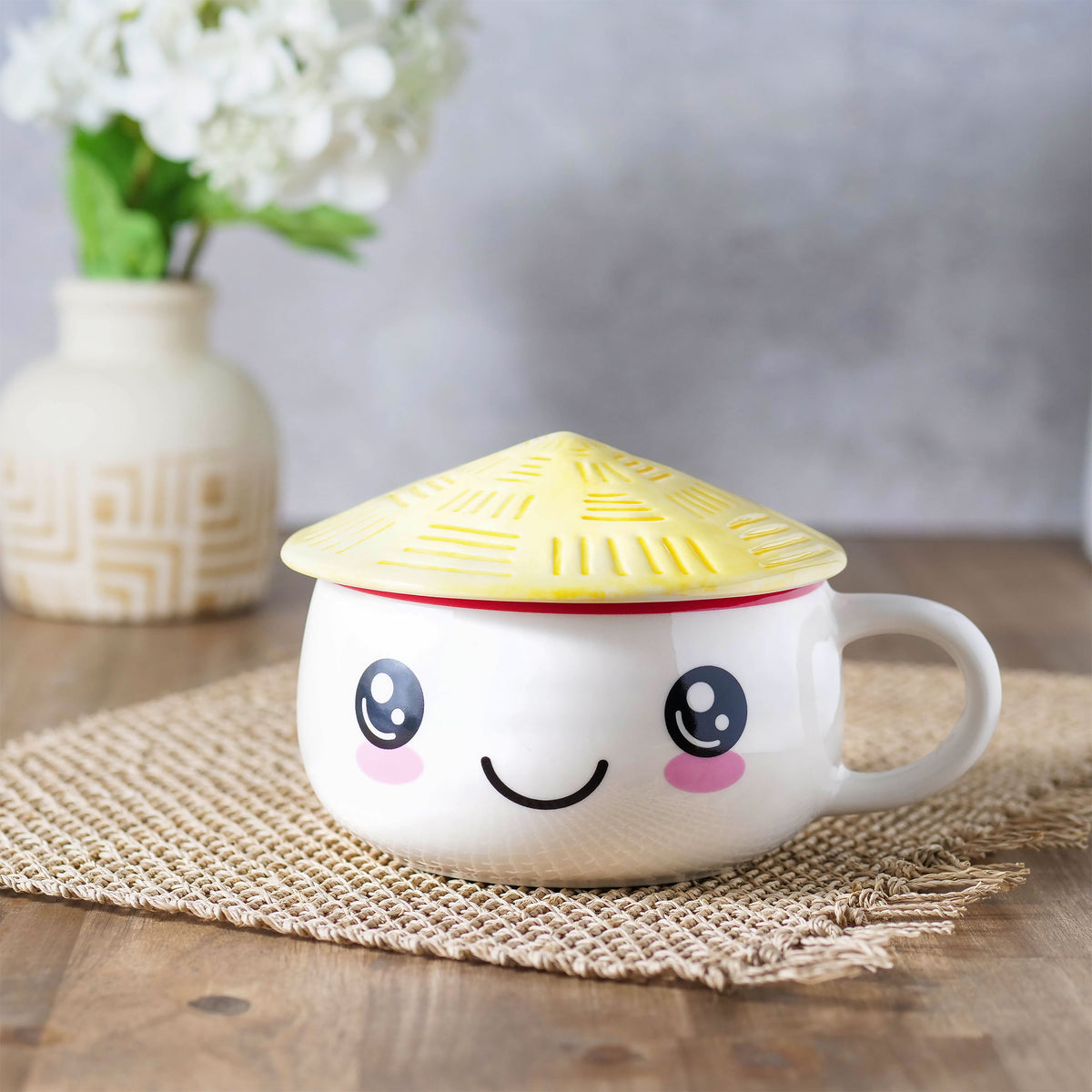 Produktbild Kawaii Tasse mit Deckel für Anime Fans