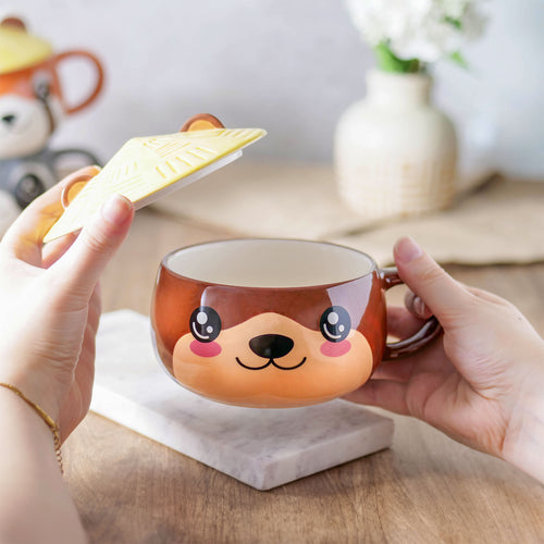 Produktbild Otter Kawaii Tasse mit Deckel für Anime Fans