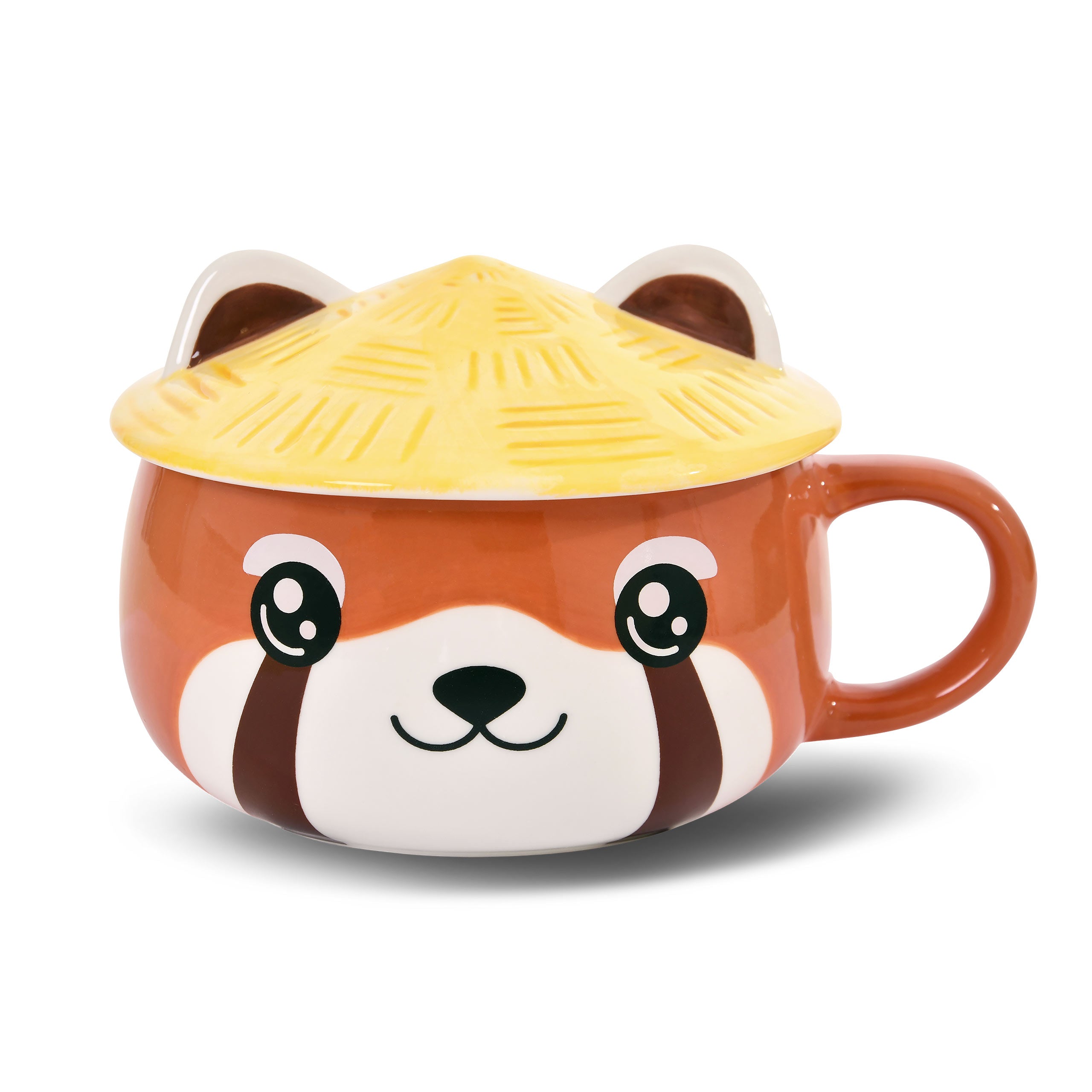 Produktbild Roter Panda Kawaii Tasse mit Deckel für Anime Fans