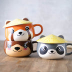 Product image Red Panda Kawaii Mug with Lid for Anime Fans