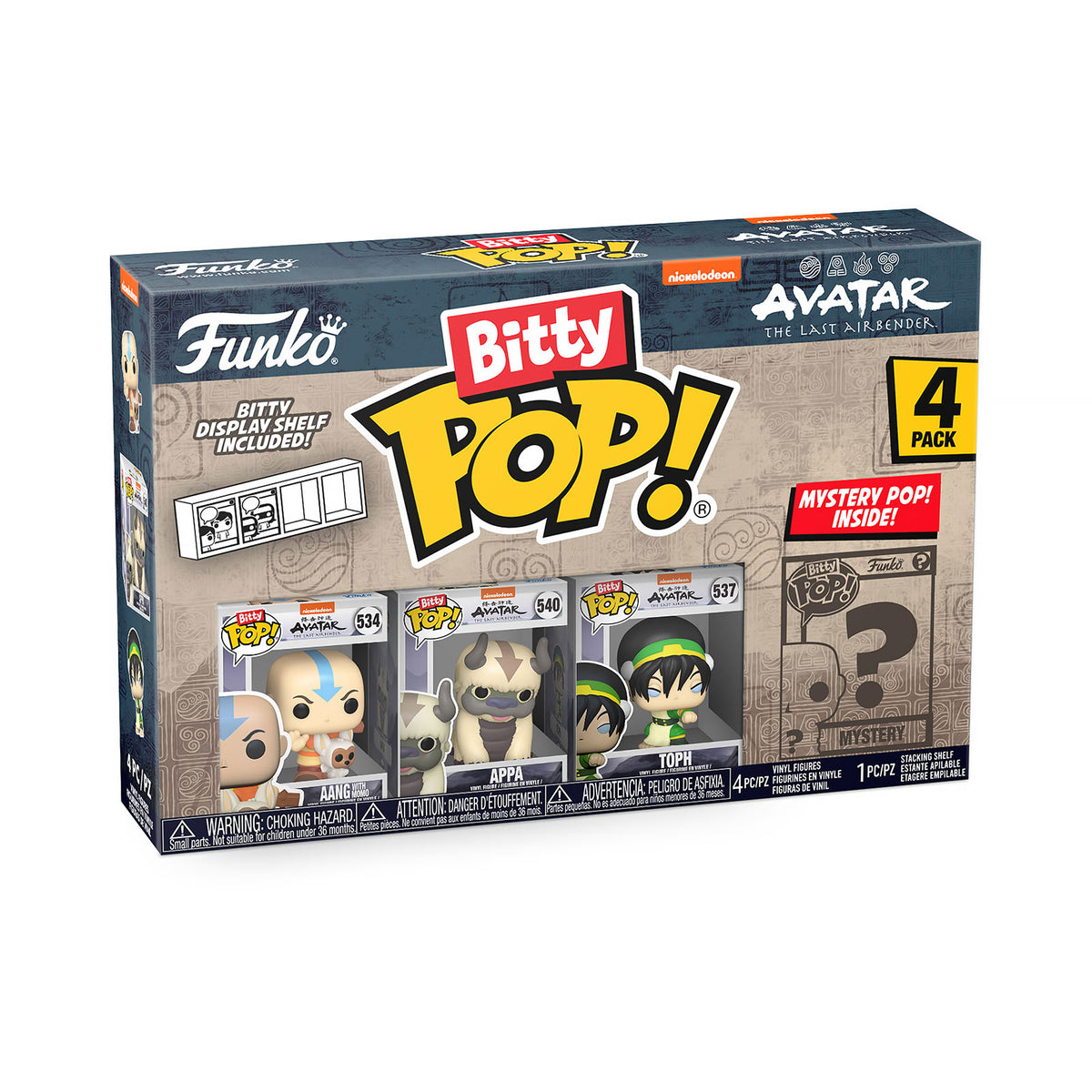 Produktbild Avatar The Last Airbender - Funko Bitty Pop 4er Figuren Set Serie 1