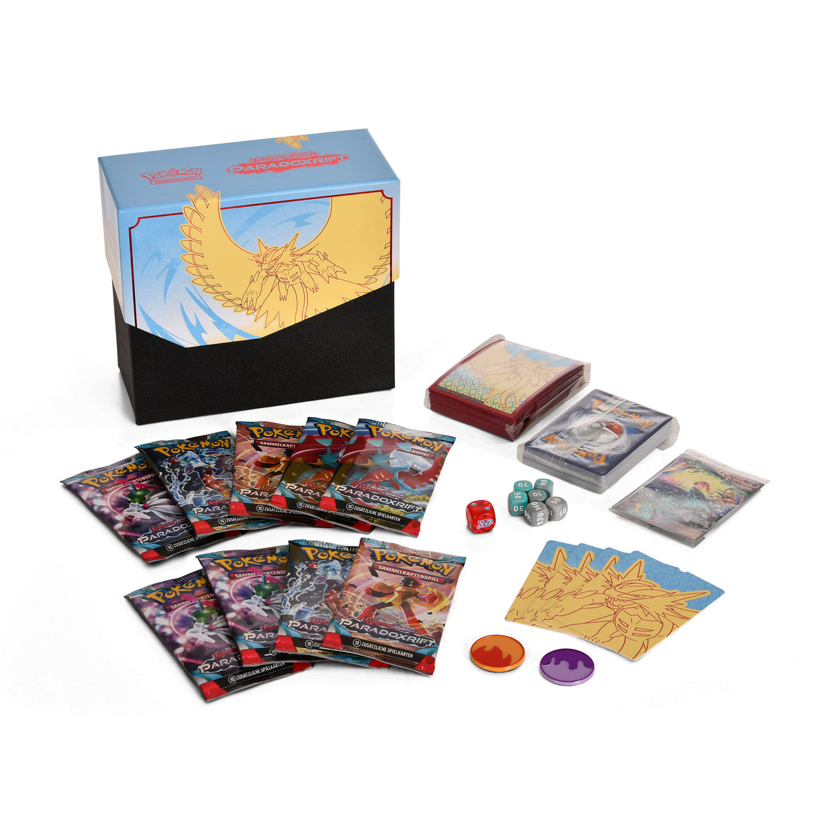 Produktbild Pokemon - Karmesin & Purpur Donnersichel Top-Trainer-Box