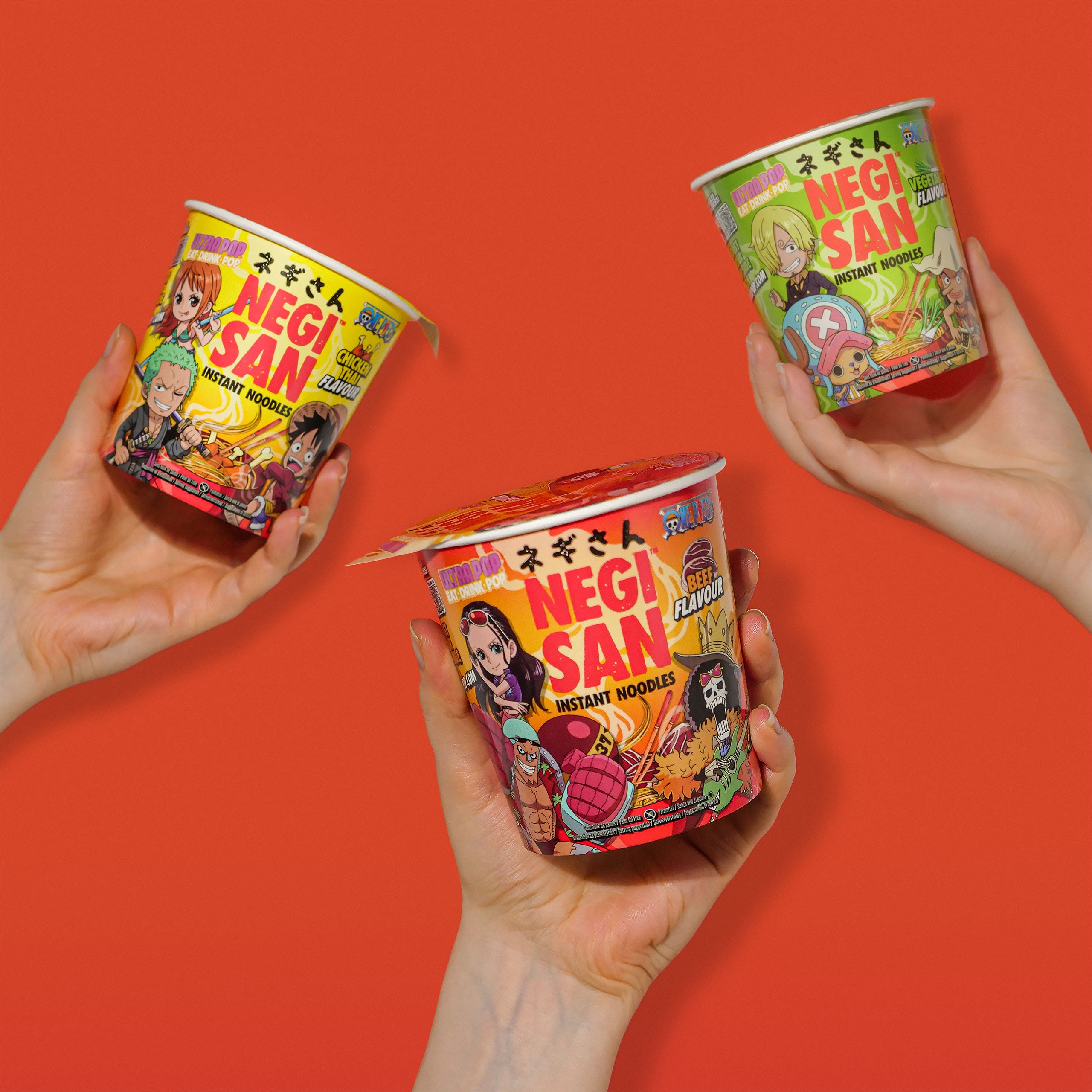 Produktbild One Piece Ramen - Sanji, Usopp und Chopper Vegetable Instant-Nudeln
