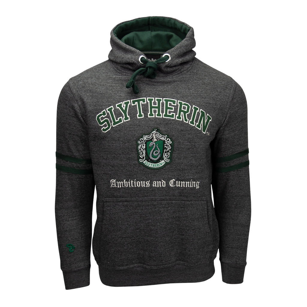 Produktbild Harry Potter - Slytherin Wappen Premium Hoodie grau