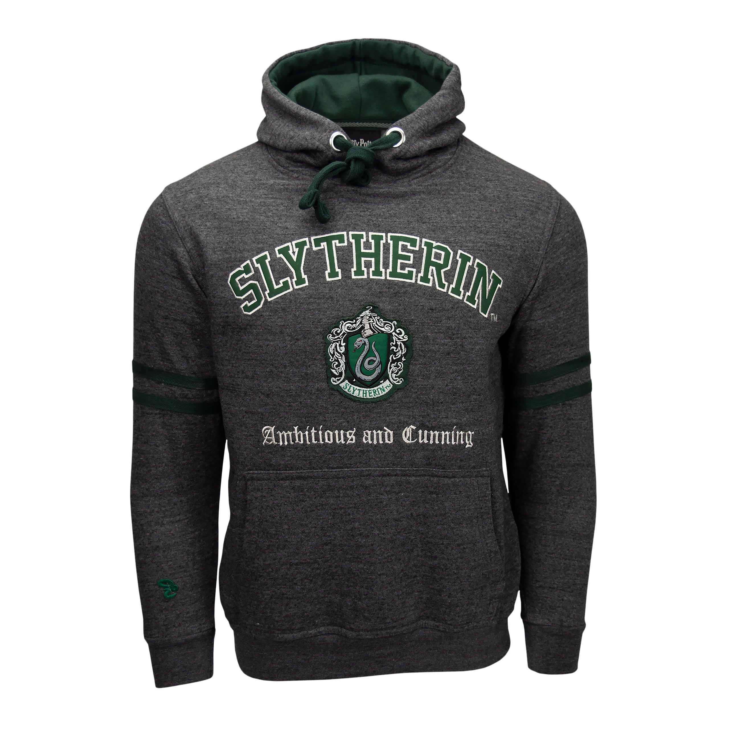 Produktbild Harry Potter - Slytherin Wappen Premium Hoodie grau