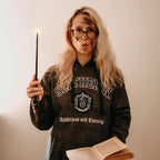 Produktbild Harry Potter - Slytherin Wappen Premium Hoodie grau