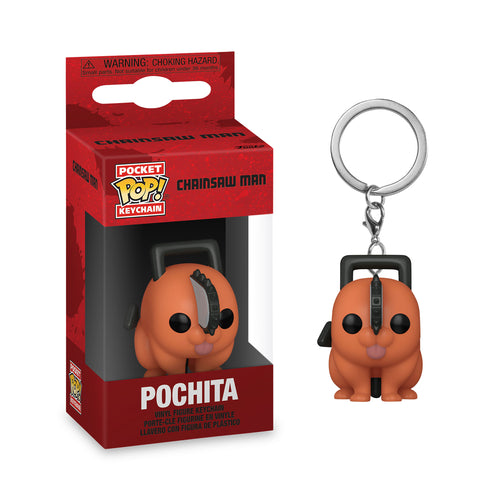 Produktbild Chainsaw Man - Pochita Funko Pop Schlüsselanhänger