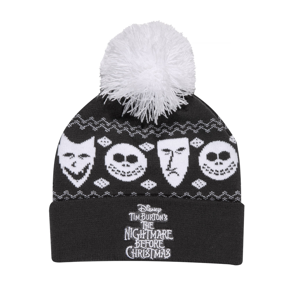 Produktbild Furcht, Angst und Schrecken Mütze mit Bommel - Nightmare Before Christmas