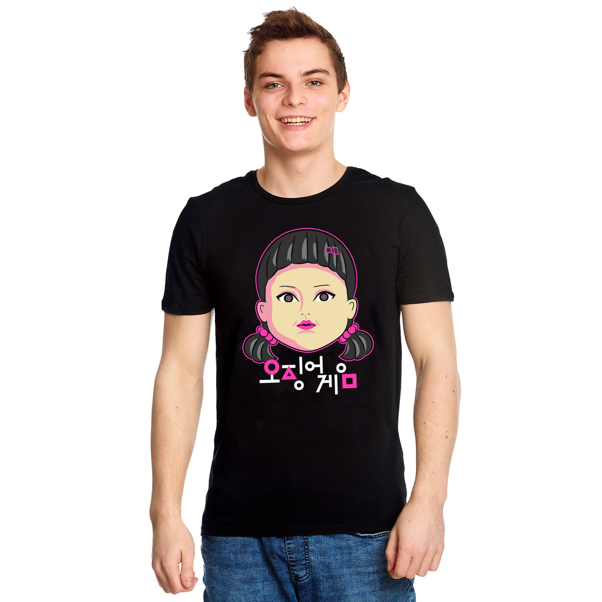 Produktbild Squid Game - Young-Hee Doll T-Shirt schwarz