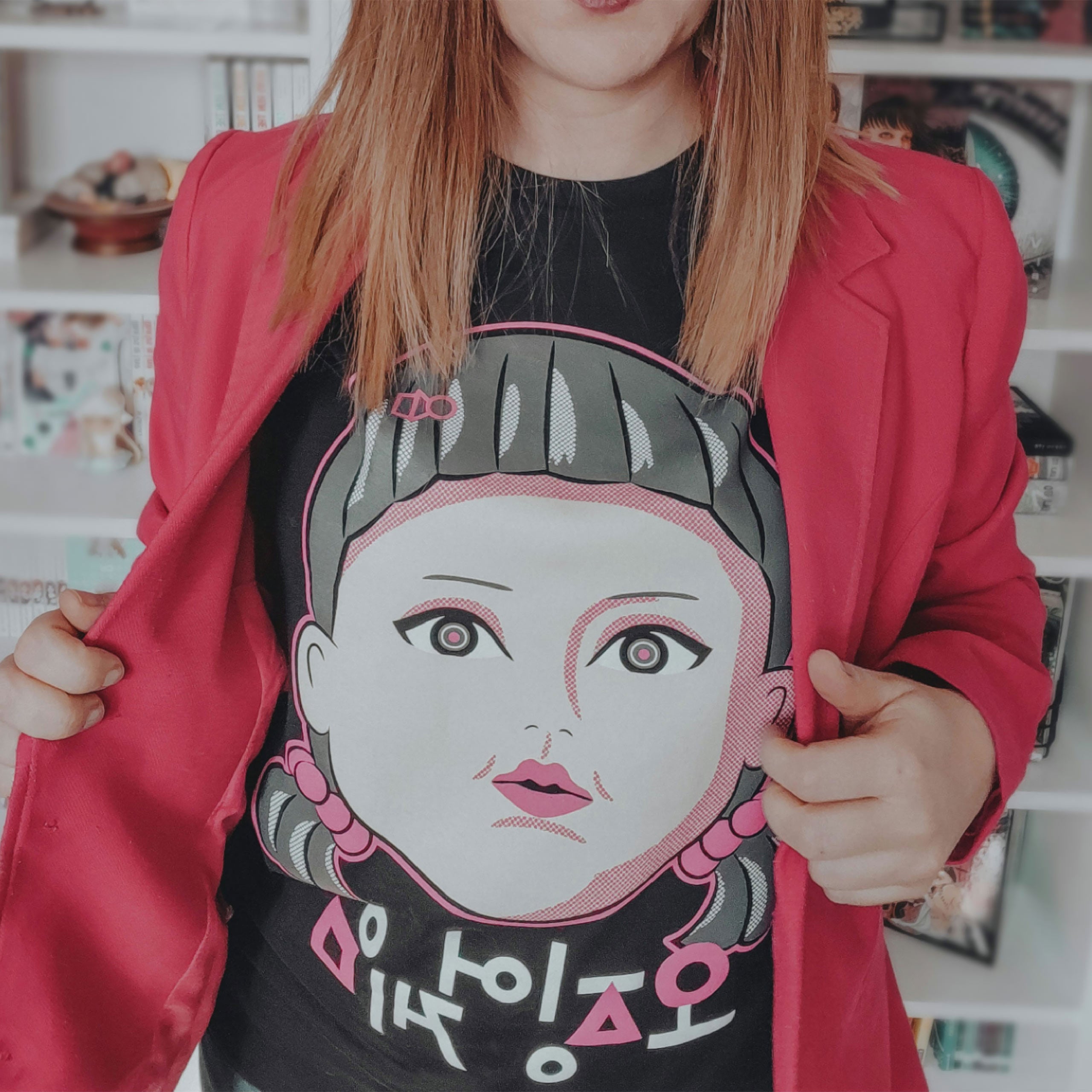 Produktbild Squid Game - Young-Hee Doll T-Shirt schwarz