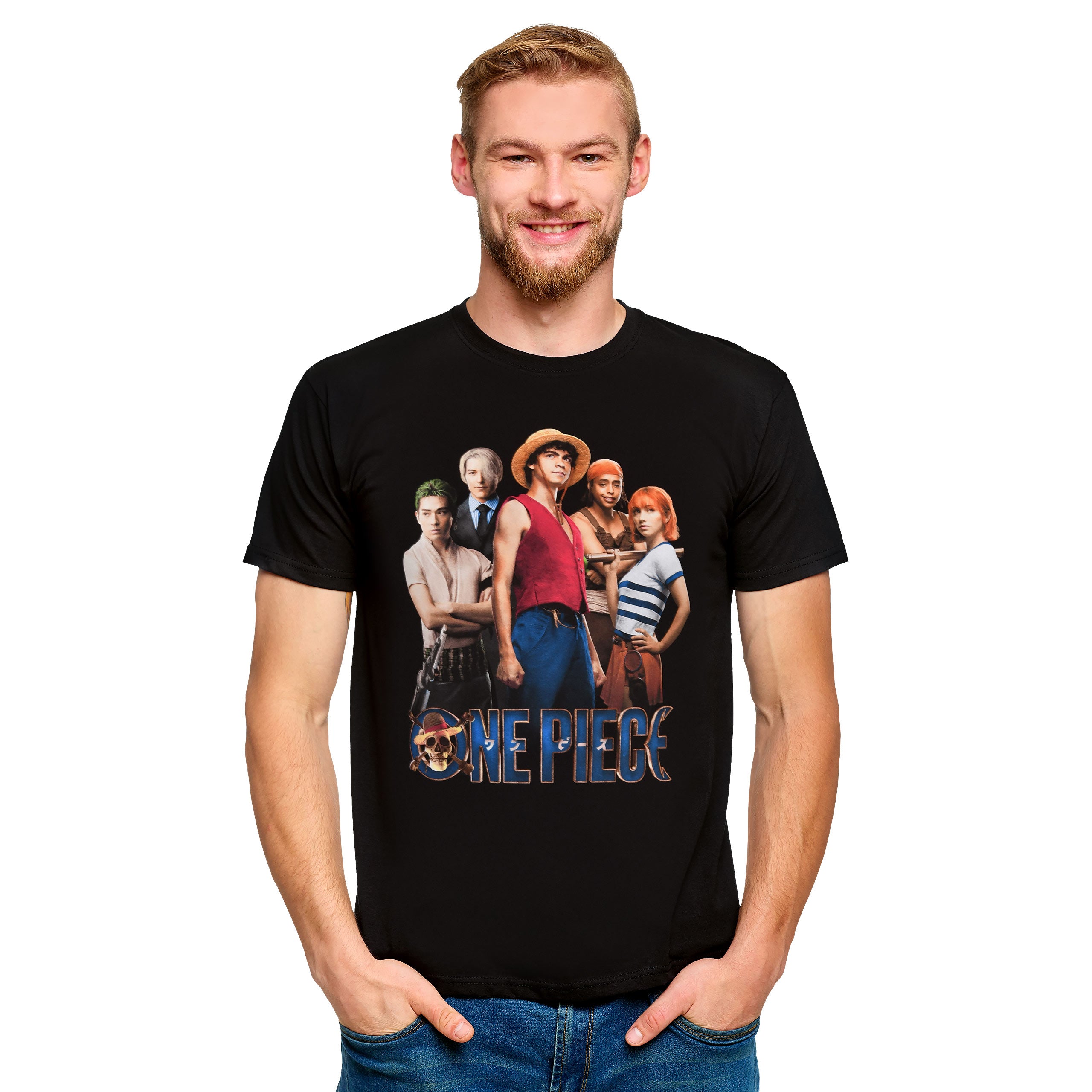 Produktbild Strohhutbande Crew T-Shirt schwarz - One Piece
