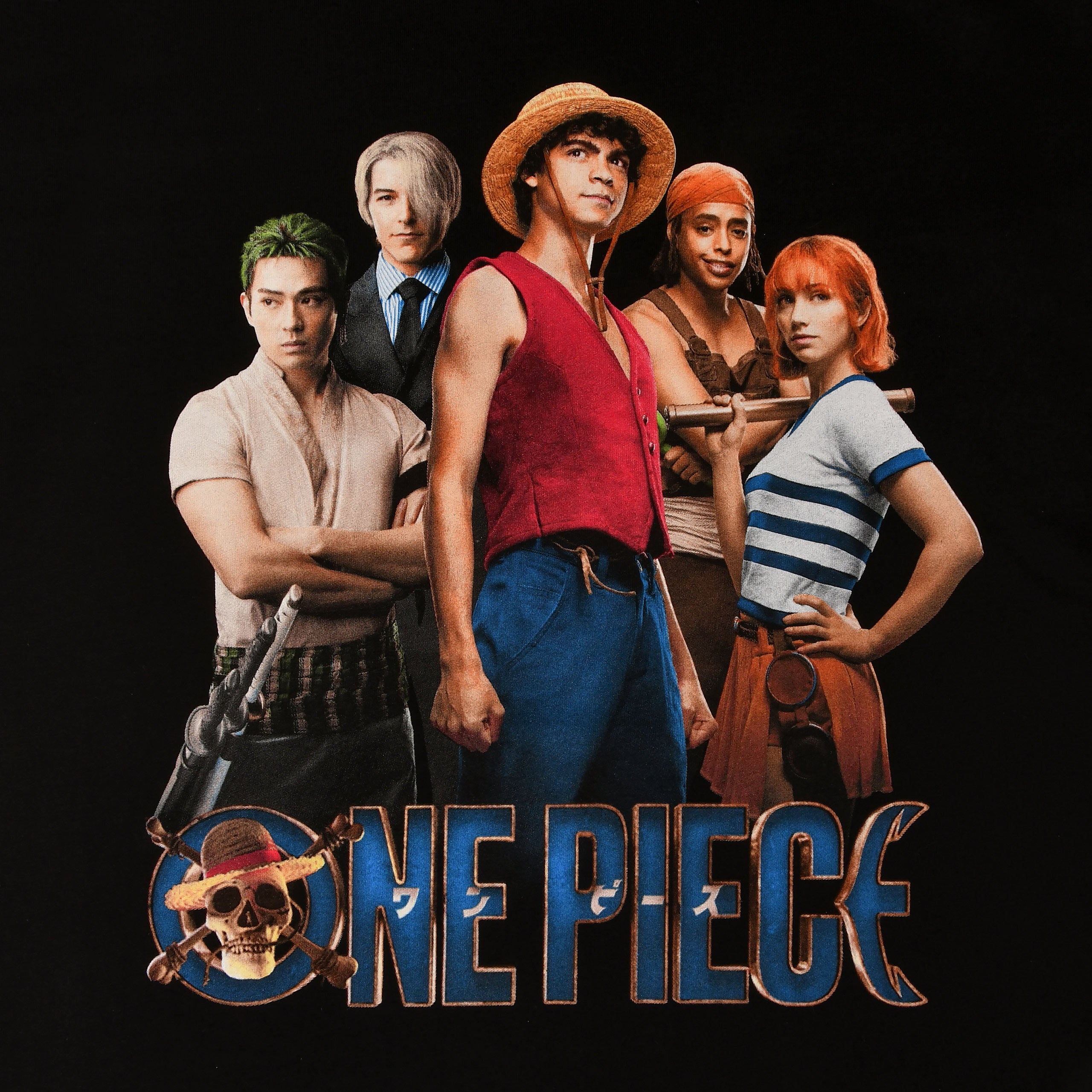 Produktbild Strohhutbande Crew T-Shirt schwarz - One Piece