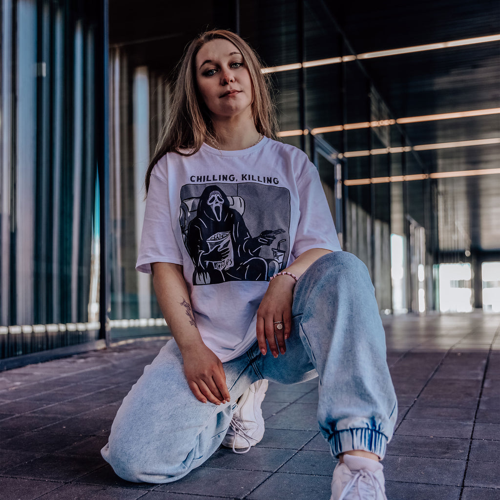 Produktbild Ghost Face - Chilling, Killing T-Shirt weiß