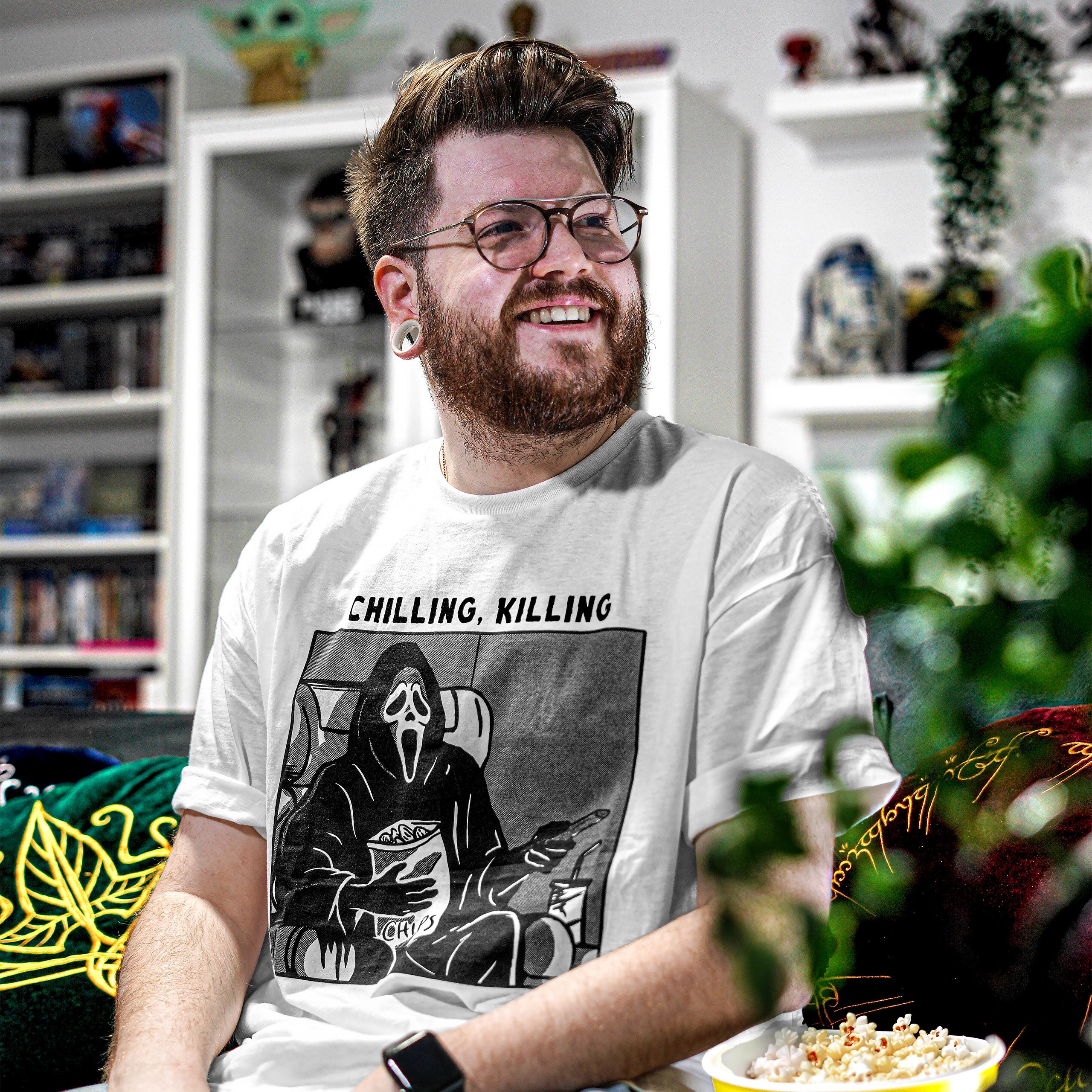 Produktbild Ghost Face - Chilling, Killing T-Shirt weiß