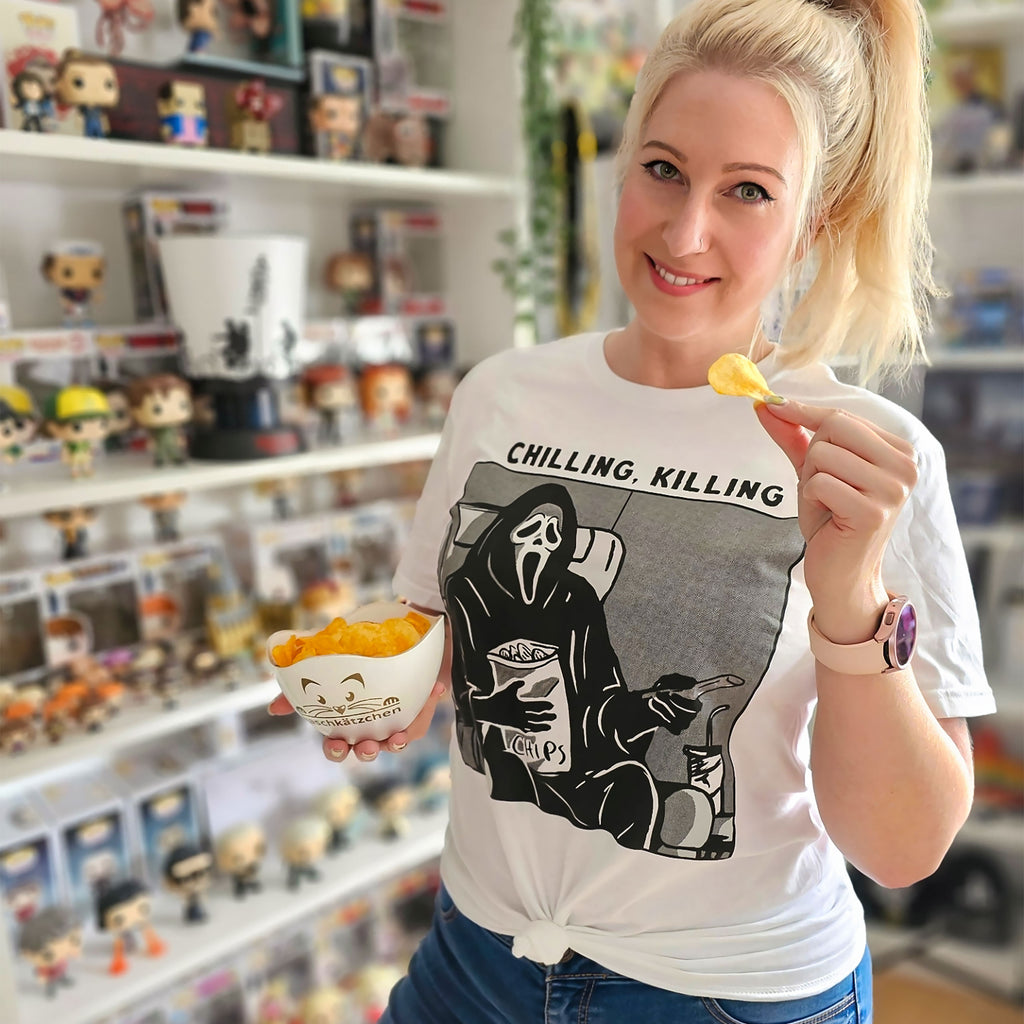 Produktbild Ghost Face - Chilling, Killing T-Shirt weiß