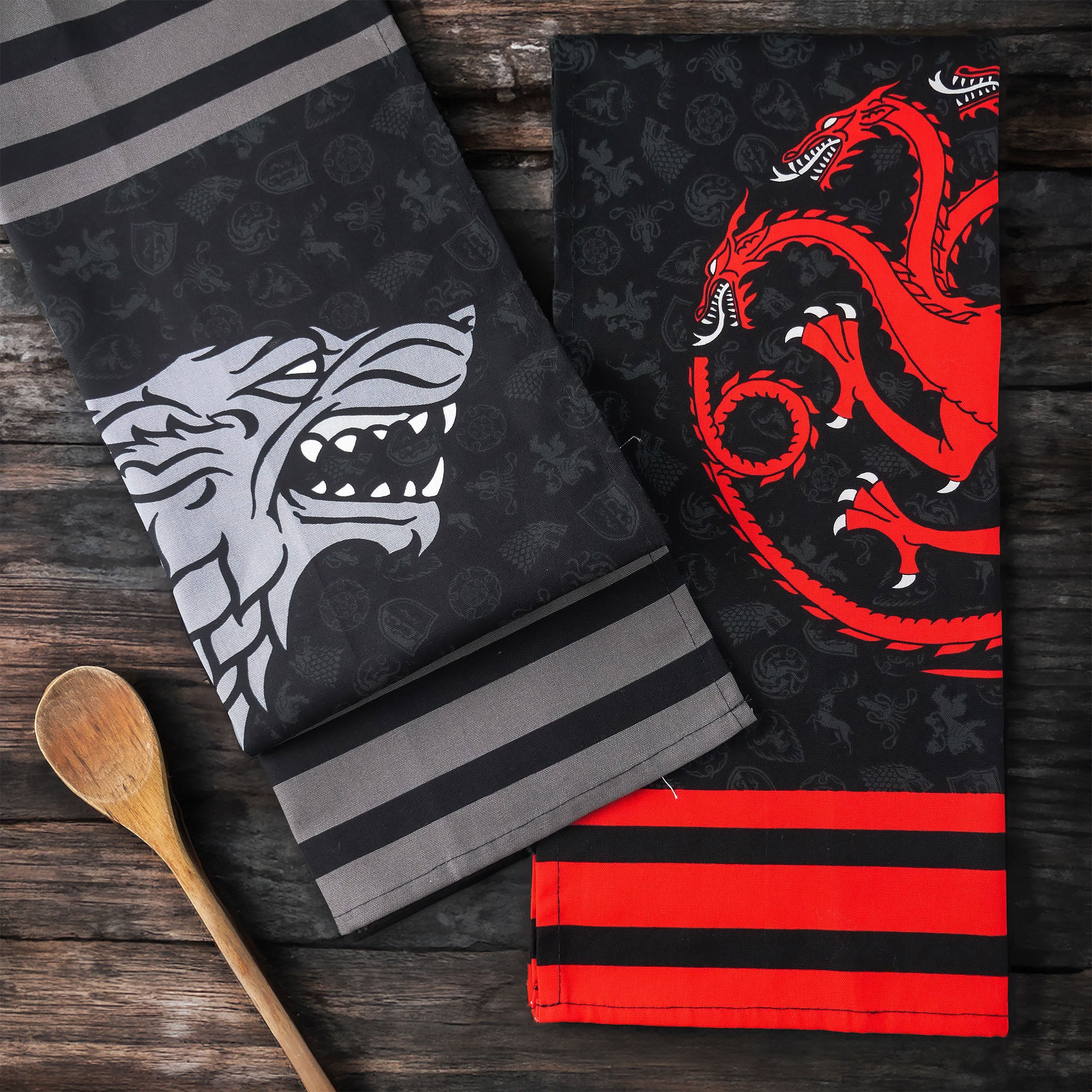 Product image Stark and Targaryen Dish Towels Set - Game of Thrones