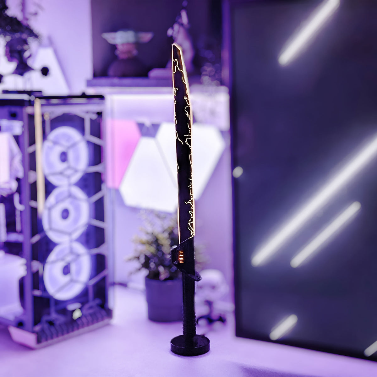 Produktbild Mandalorian Darksaber Lichtschwert Tischlampe - Star Wars
