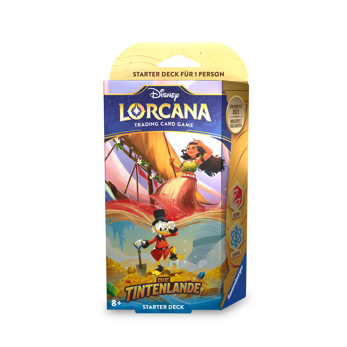 Produktbild Disney Lorcana Rubin und Saphir Starterset - Die Tintenlande Trading Card Game