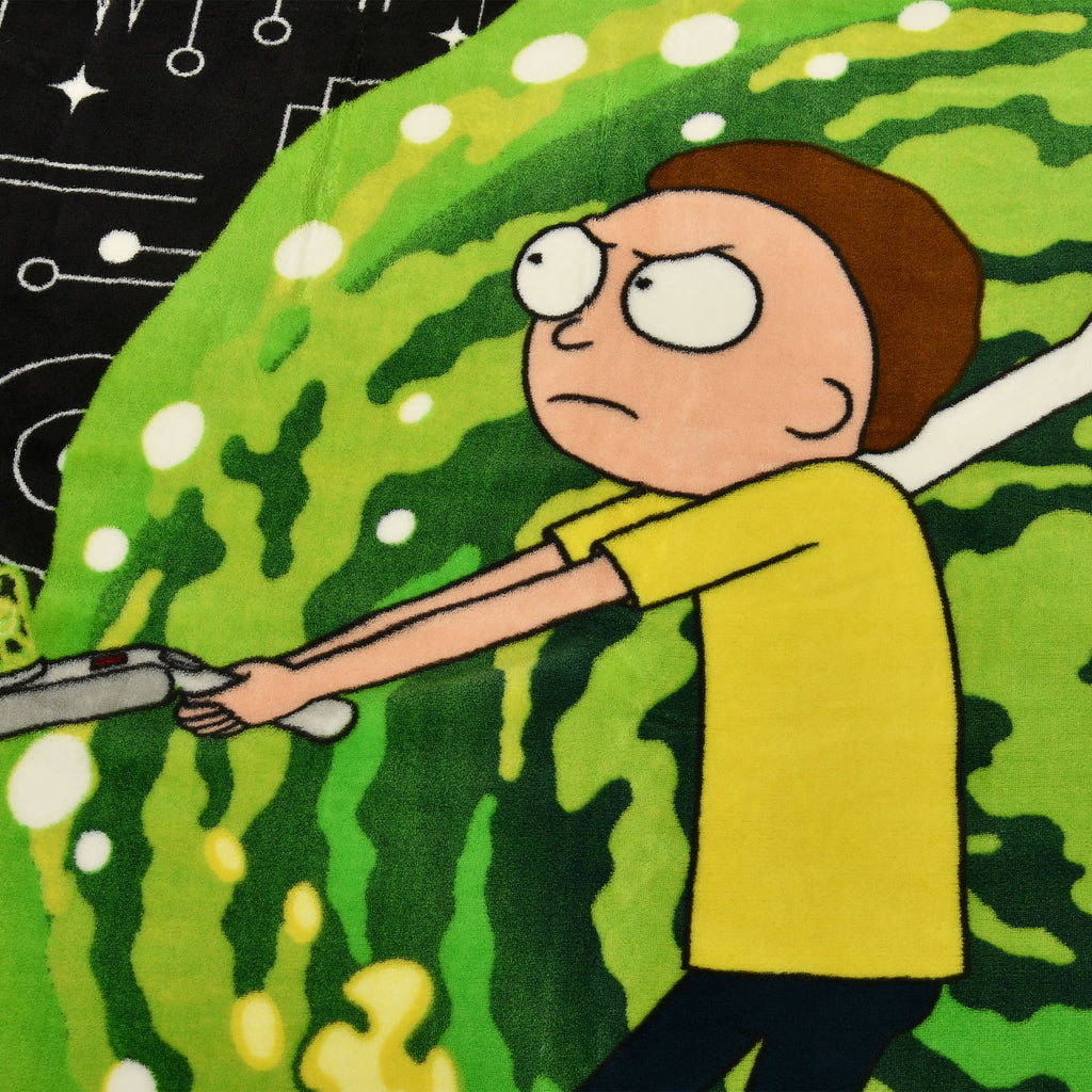 Produktbild Rick and Morty - Portal Flauschdecke