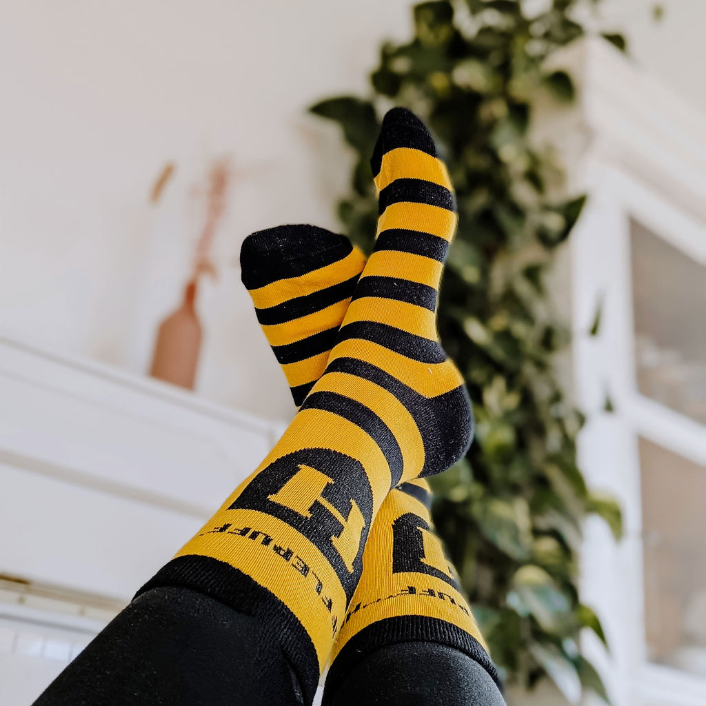 Produktbild Harry Potter - Hufflepuff Logo Socken gelb-schwarz