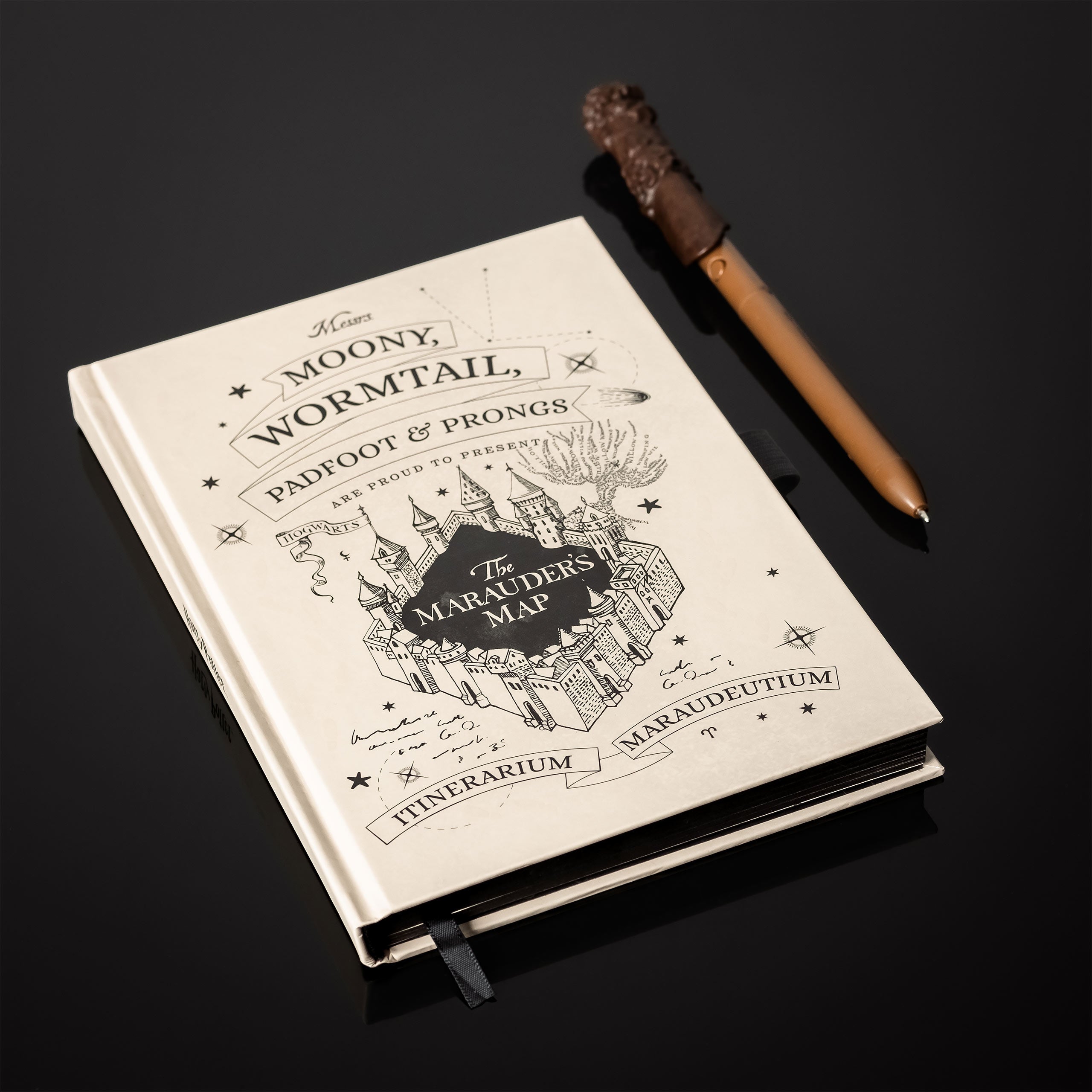 Produktbild Harry Potter - Karte des Rumtreibers Notizbuch mit UV-Zauberstabstift