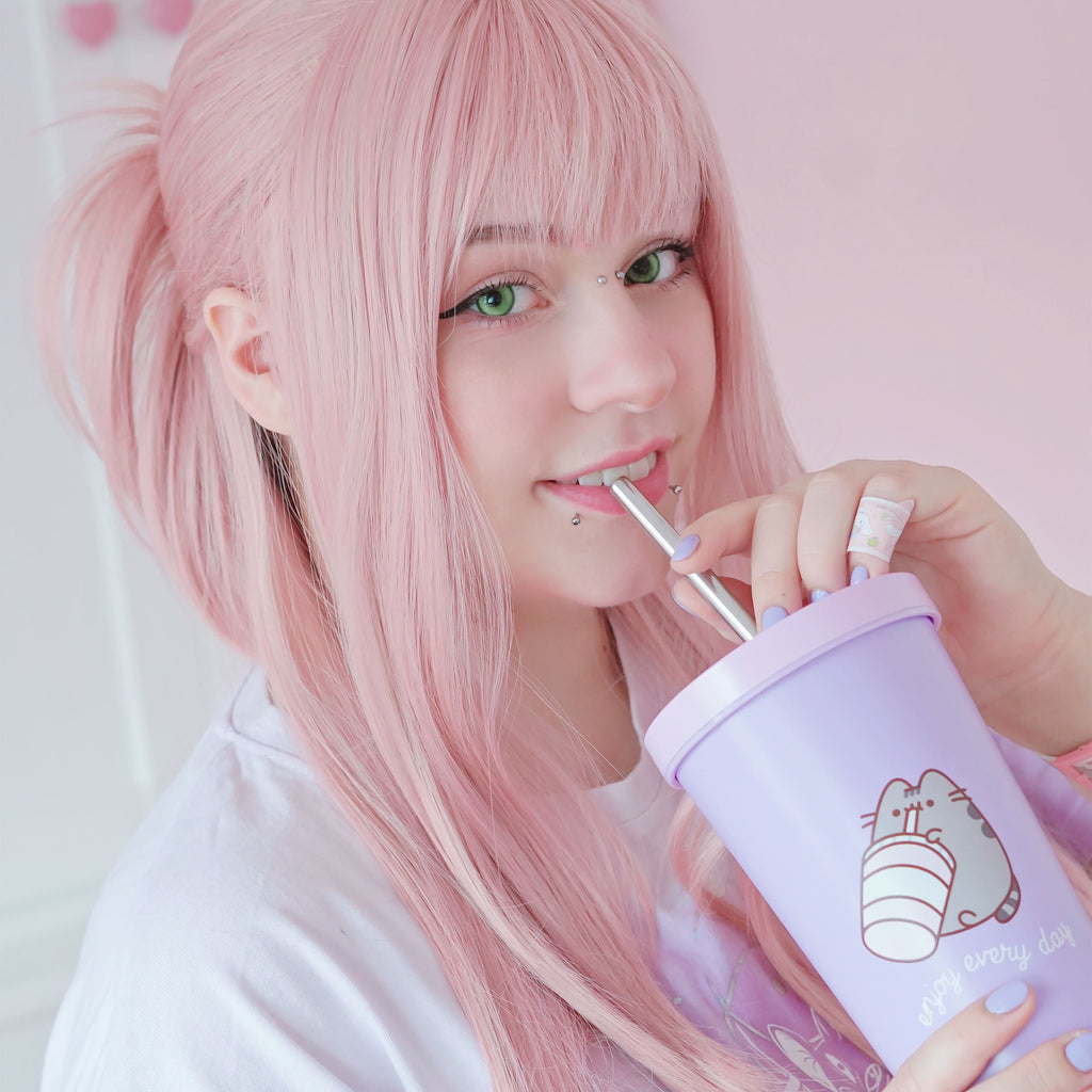 Produktbild Pusheen - Enjoy Every Day Trinkbecher mit Strohhalm
