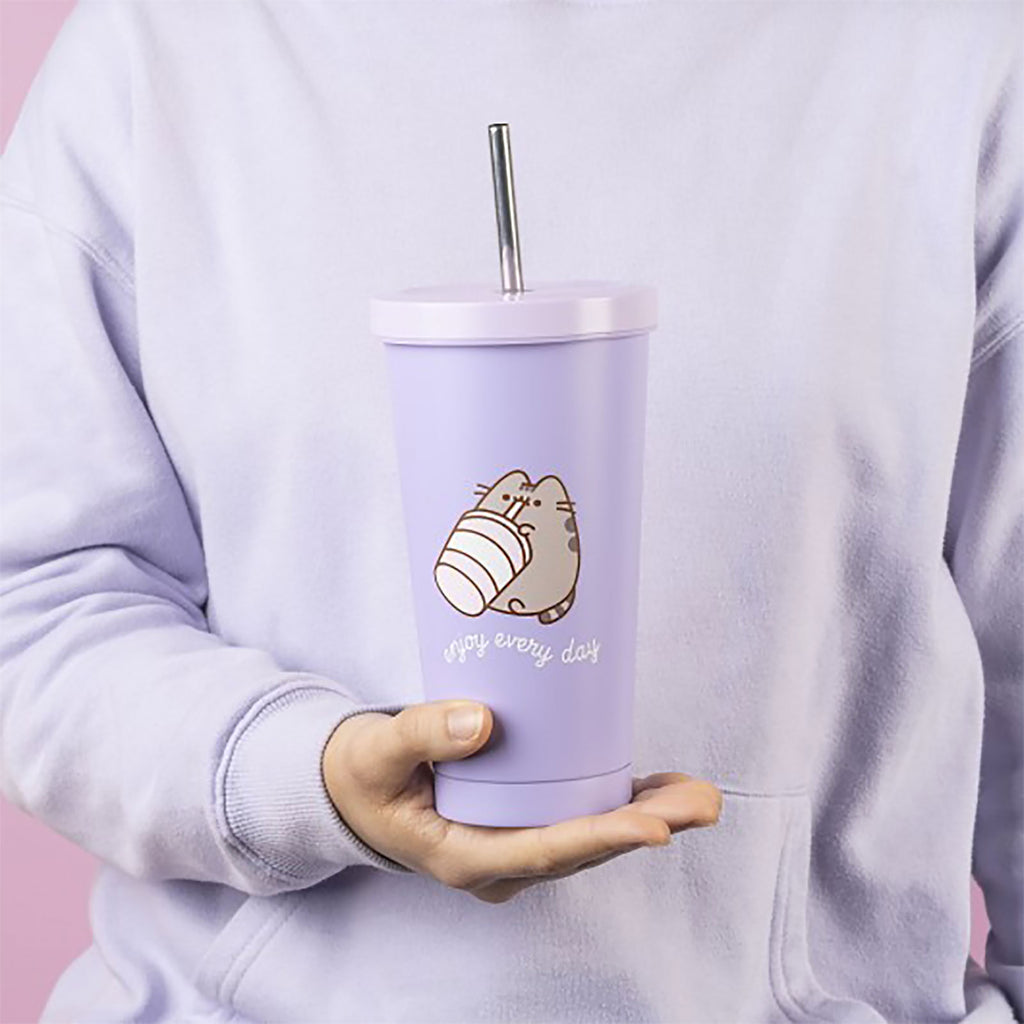 Produktbild Pusheen - Enjoy Every Day Trinkbecher mit Strohhalm