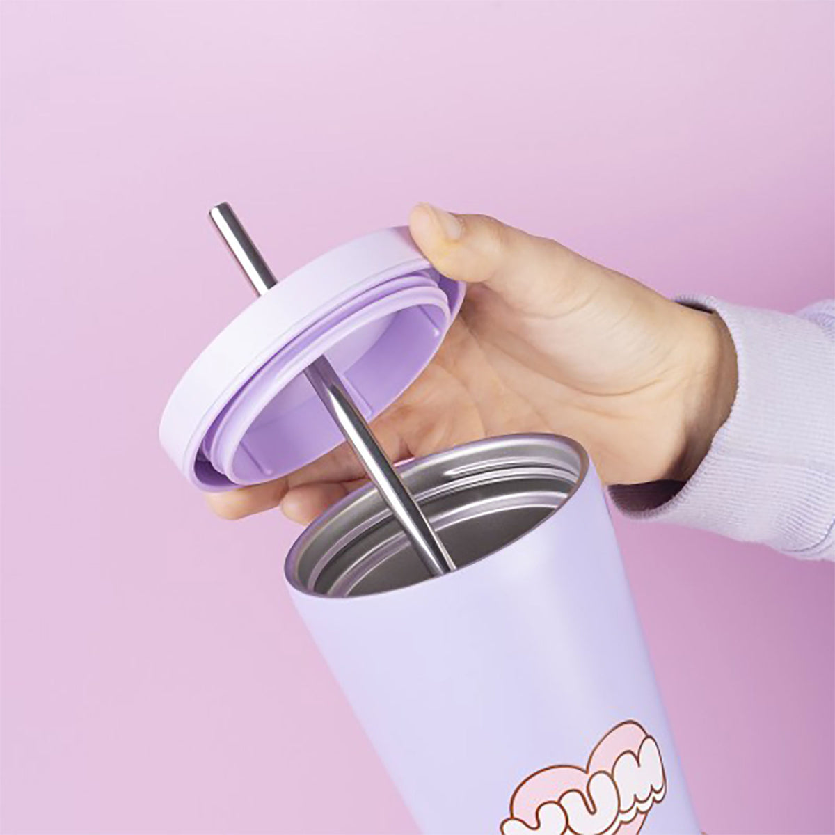 Produktbild Pusheen - Enjoy Every Day Trinkbecher mit Strohhalm