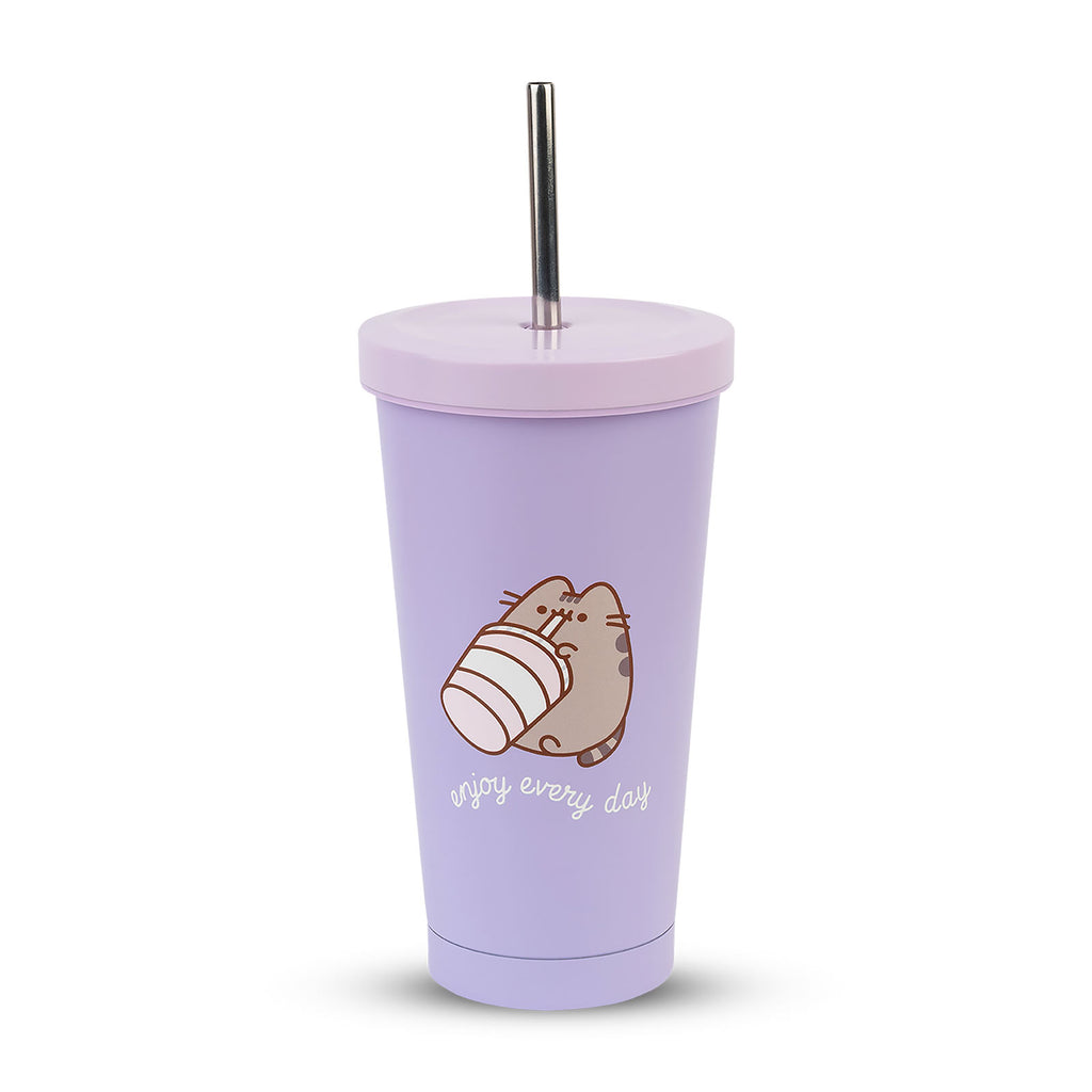 Produktbild Pusheen - Enjoy Every Day Trinkbecher mit Strohhalm