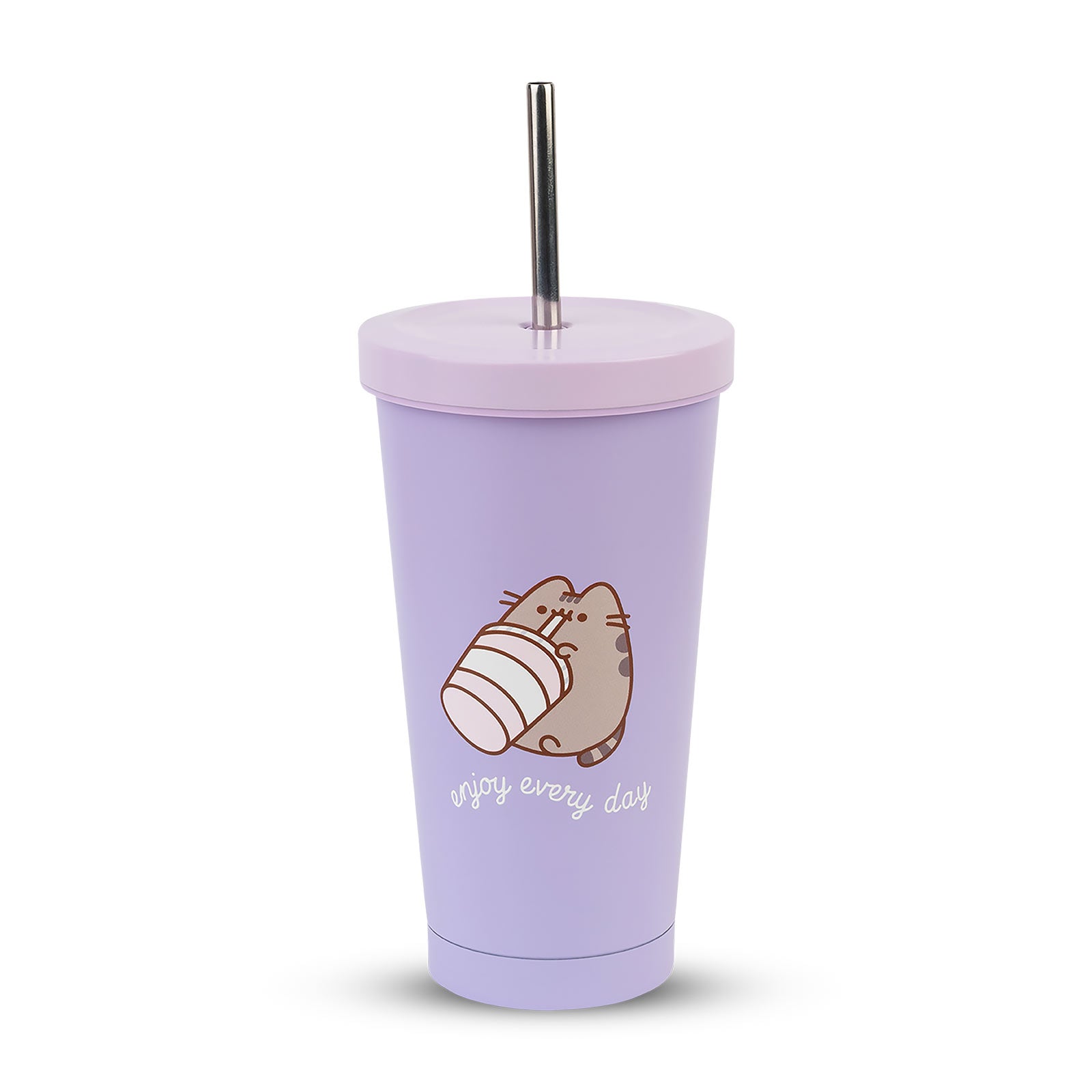 Produktbild Pusheen - Enjoy Every Day Trinkbecher mit Strohhalm