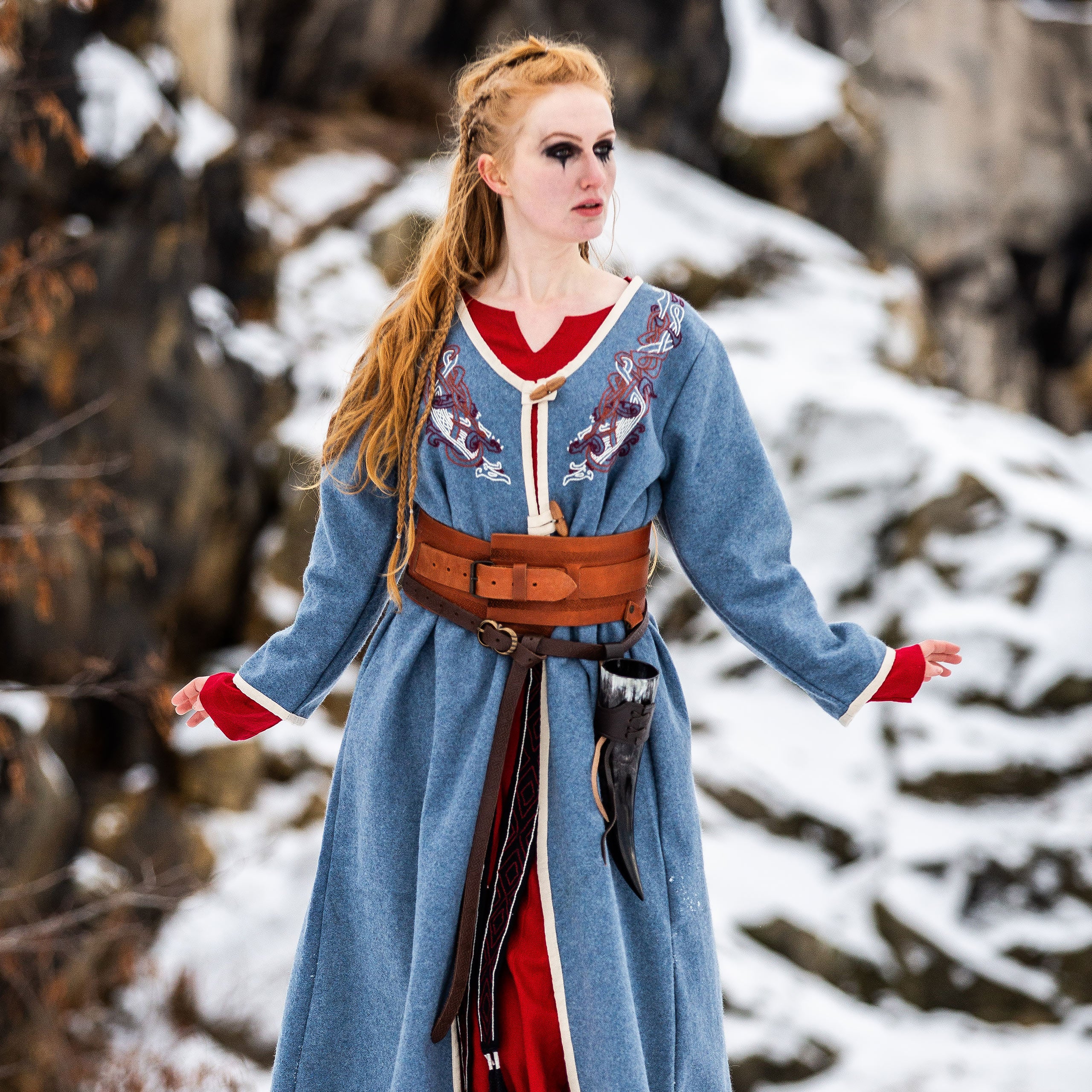 Produktbild Mittelalter Birka-Mantel blau