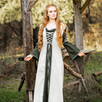 Produktbild Mittelalter Kleid mit Schnürung grün-natur