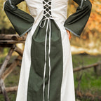 Produktbild Mittelalter Kleid mit Schnürung grün-natur