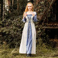 Produktbild Mittelalter Kleid mit Schnürung blau-natur