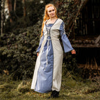 Produktbild Mittelalter Kleid mit Schnürung blau-natur