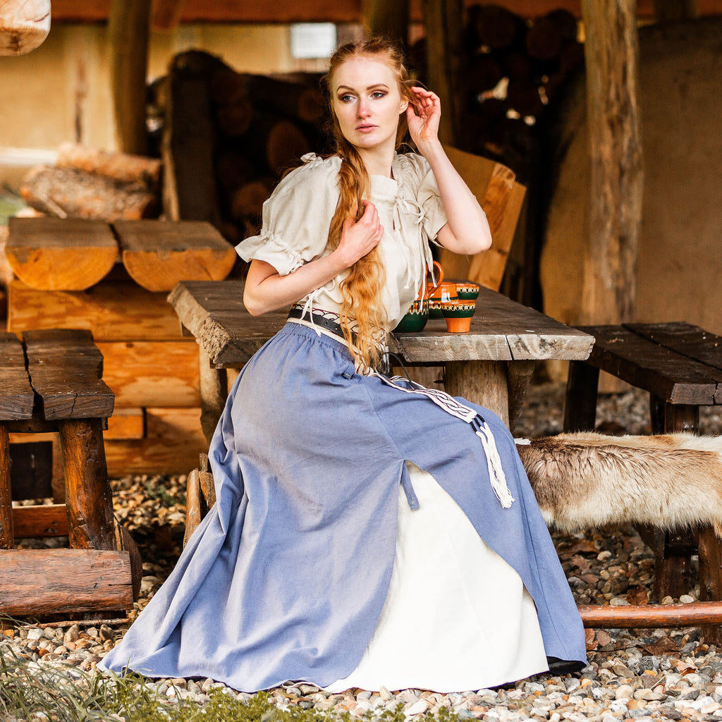 Product image Medieval Skirt Double Layer Blue-Beige