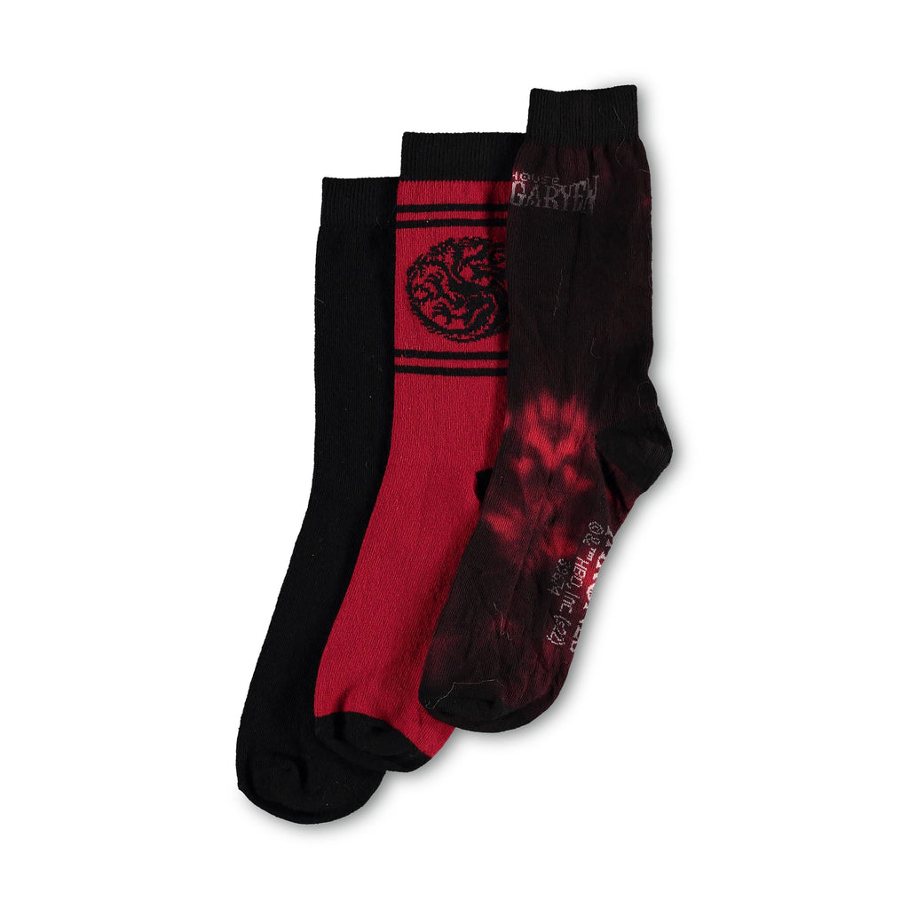 Produktbild House of Dragon - Targaryen Socken 3er Set