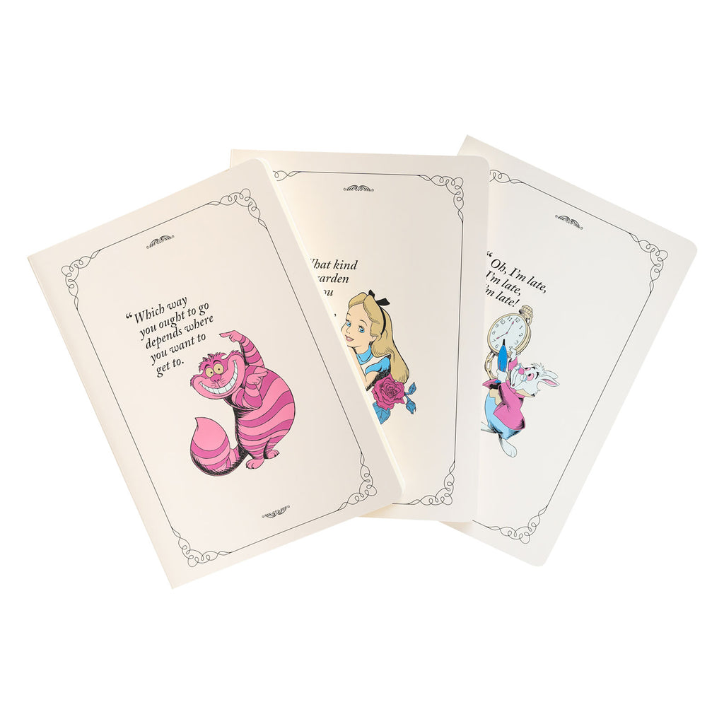 Produktbild Alice im Wunderland - Notizbücher 3er Set